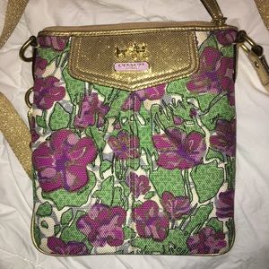 Coach Poppy collection crossbody purse